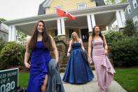 Boston area teens dress up for their prom photos, without the prom to go to amid the coronavirus disease (COVID-19) outbreak in Massachusetts