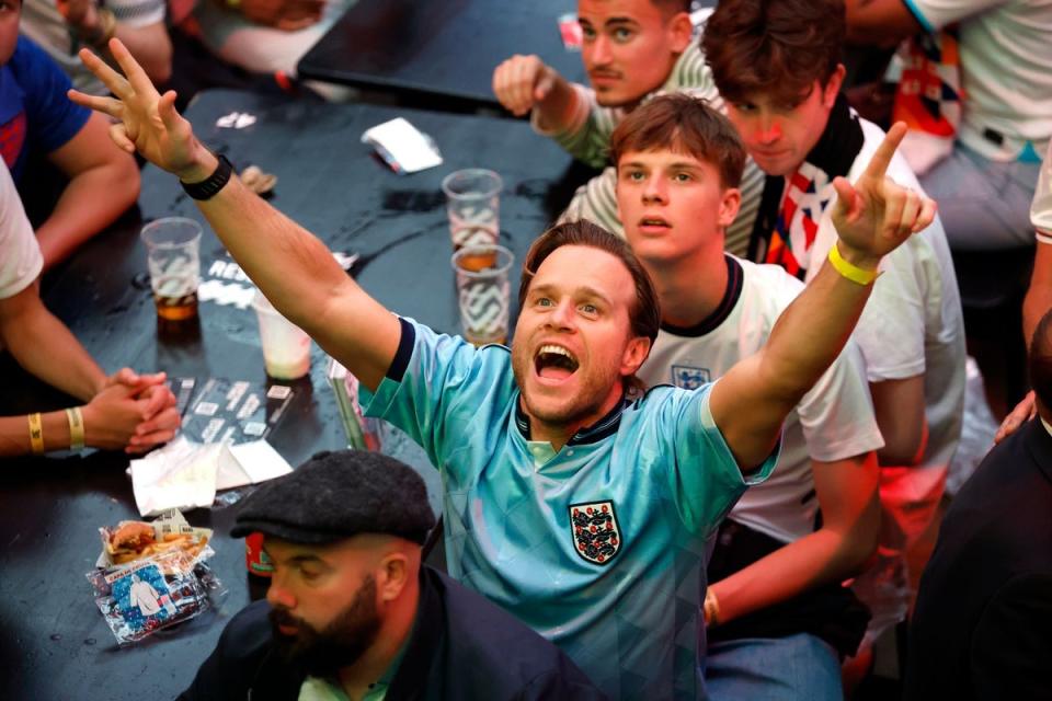 Singer Olly Murs watching the semi-final at BOXPark Wembley (PA Wire)