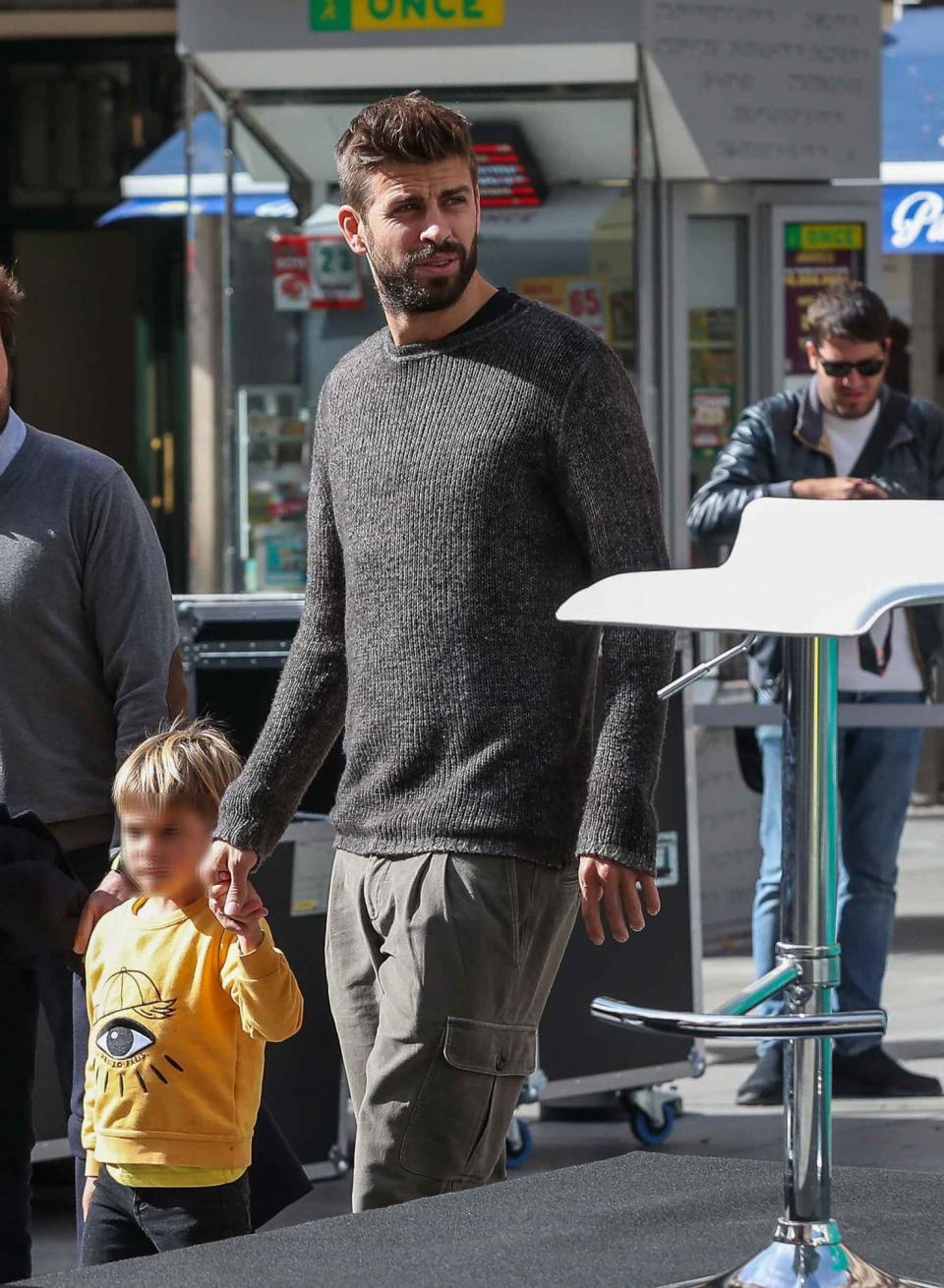 Gerard Piqué y sus hijos