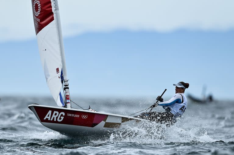 Lucia Falasca de Argentina en acción durante las carreras de este martes