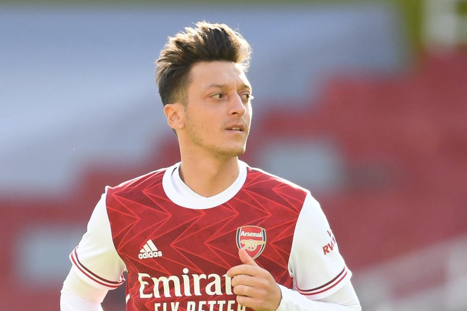 <p>Exile: Mesut Ozil has not played for Arsenal since March</p> (Arsenal FC via Getty Images)