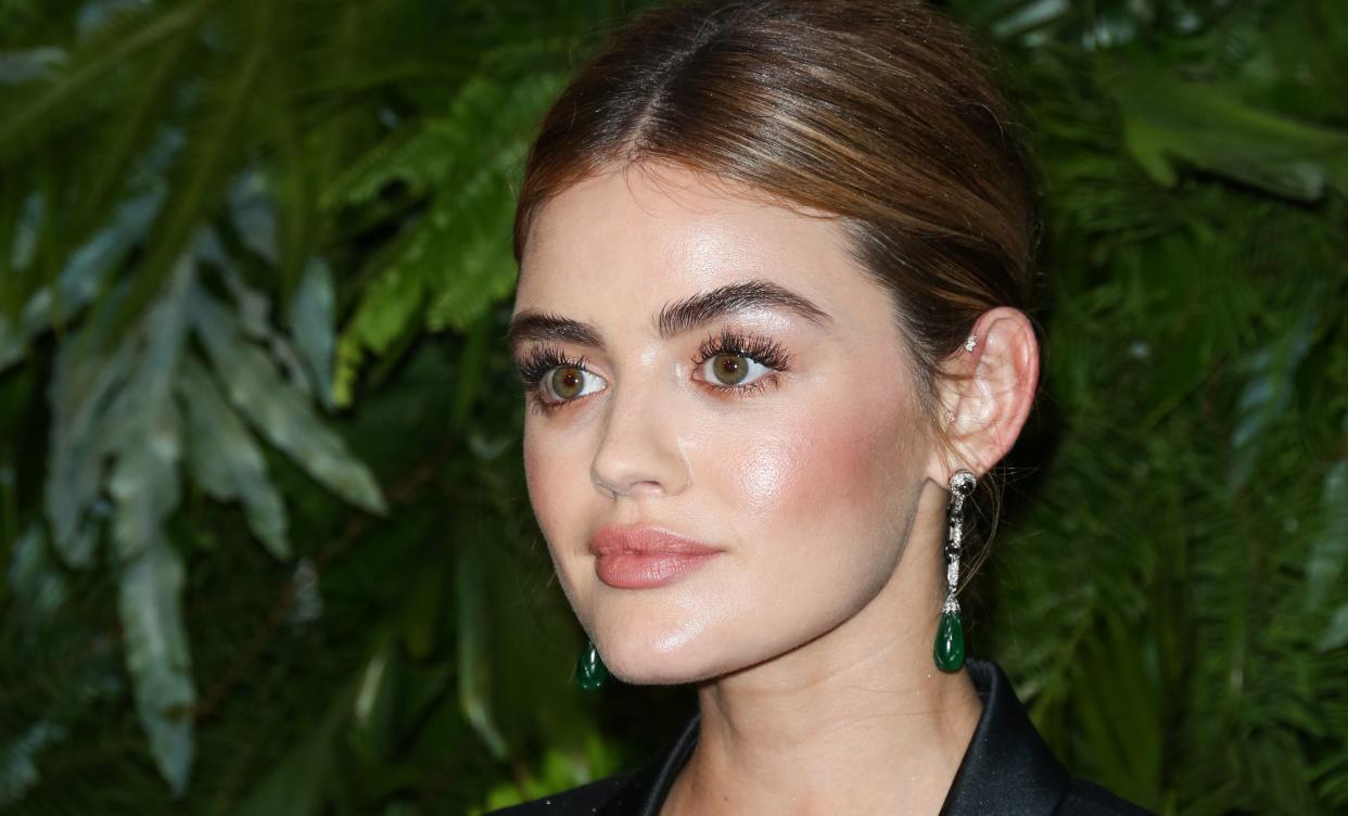 Lucy Hale attends an event on June 12.&nbsp;She talks about sexual assault in Haute Living magazine's latest issue.