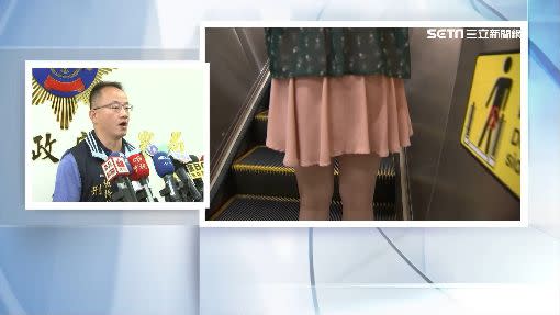 警方表示男子用的APP讓人不易察覺他在偷拍。