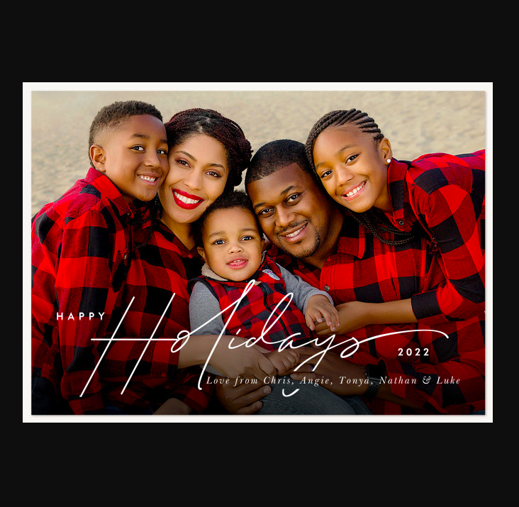 Scripted Sentiments Holiday Card