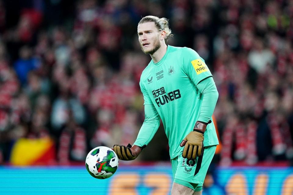 Newcastle keeper Loris Karius has not given up on his dream ending (David Davies/PA) (PA Wire)