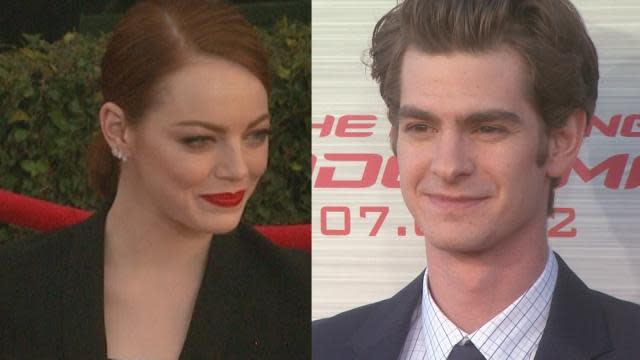 Are Emma Stone and Andrew Garfield officially back on?! After going on a break in April following a three year relationship, the evidence is mounting that <em>The Amazing Spider-Man </em>co-stars-that couldn't are now together once again! Here are three clues that the break is over. First up, the 26-year-old actress brought the parents of Andrew, 31, to a special screening of her new movie <em>Aloha</em> in London on May 16! They even shared an introductory kiss, which ET’s camera were there to catch. <strong> Photos: 8 Emma Stone & Andrew Garfield Pics That Prove The Break Should End</strong> ET After that screening, Emma told ET that she brought her "mom, and a couple of good, good, friends." Now, while "good, good, friends" doesn't necessarily mean "future in-laws," it's safe not to rule it out! Moving on! According to E! News, an eye-witness spotted the former couple looking happy and holding hands together inside the California restaurant Malibu Farm. <strong>PICS: They Dated? Surprising Celebrity Hookups </strong> Let's take a minute to process this. Now to the third and possibly most damning piece of evidence -- this bag. FameFlynet Emma was spotted carrying this bag, labeled "Andrew Garfield," in late April. Now, we don't know about you, but it's not everyday we walk around carrying around bags with our exes name on it. Even if it's just a bag of his things, you wouldn't write "Andrew Garfield" on it! You'd write something like "Human Garbage," or "Basically Dog Food," or "Objectively Worse Spider-Man Than Tobey Maguire." <strong>Watch: 7 More Celebrity Couples' 'How We Met' Stories That Are Too Sweet To Believe! </strong> Now, could they just be good friends? WELL MAYBE SURE. But let us ask you one question -- do you not miss this? What about this? Or especially THIS... <strong>Watch: Emma Stone Says She Loves Andrew Garfield Very Much! </strong> Believe in something. Believe in Emma Stone and Andrew Garfield's love. Now, watch this video below of our best moments with Emma Stone that prove she's basically just the best of all time.