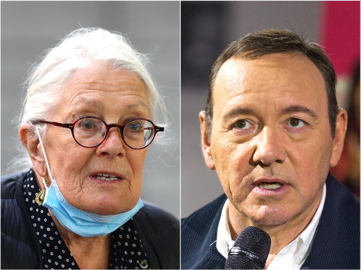 <p>Vanessa Redgrave and Kevin Spacey</p> (Getty)