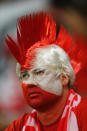 WROCLAW, POLAND - JUNE 16: Poland fans look on during the UEFA EURO 2012 group A match between Czech Republic and Poland at The Municipal Stadium on June 16, 2012 in Wroclaw, Poland. (Photo by Christof Koepsel/Getty Images)