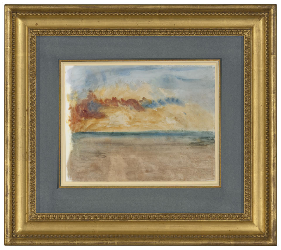 Sunrise Over The Sea by JMW Turner is to be sold at auction in July (Christie’s Images Limited 2023/PA)