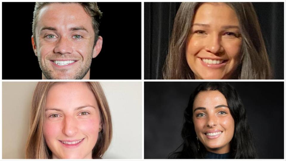 Clockwise from top left, Ian Holland, Marisabel Reinhardt, Ari Garabedian and Sara Meotti are first- and second-year medical students at the University of Washington in the Idaho WWAMI regional program in Moscow, Idaho.