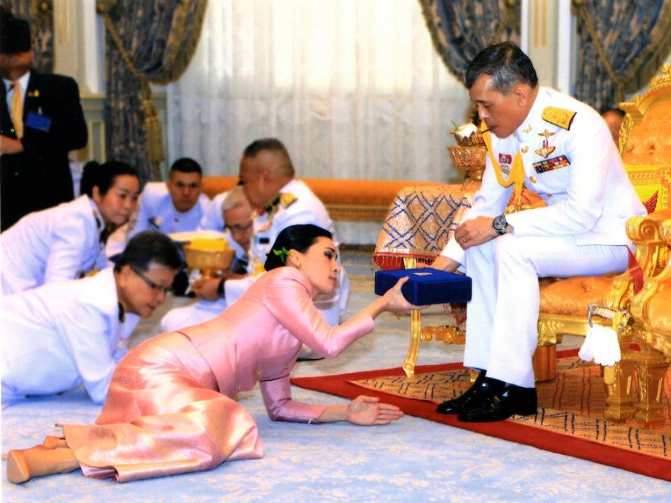 Thailand's King Maha Vajiralongkorn and Queen Suthida on their wedding day.