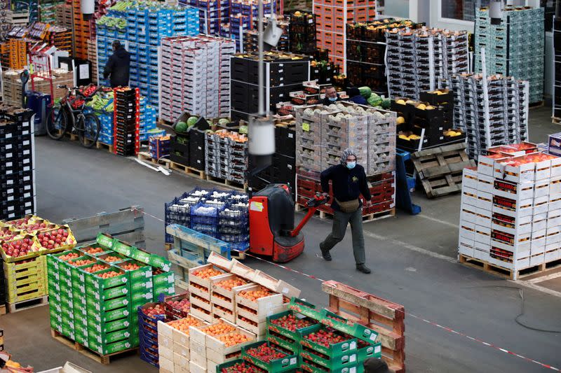 Rungis International wholesale food market following the outbreak of the coronavirus disease (COVID-19) in Rungis