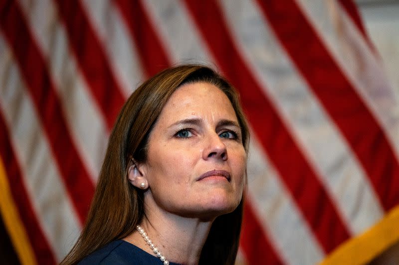 FILE PHOTO: Judge Amy Coney Barrett in Washington