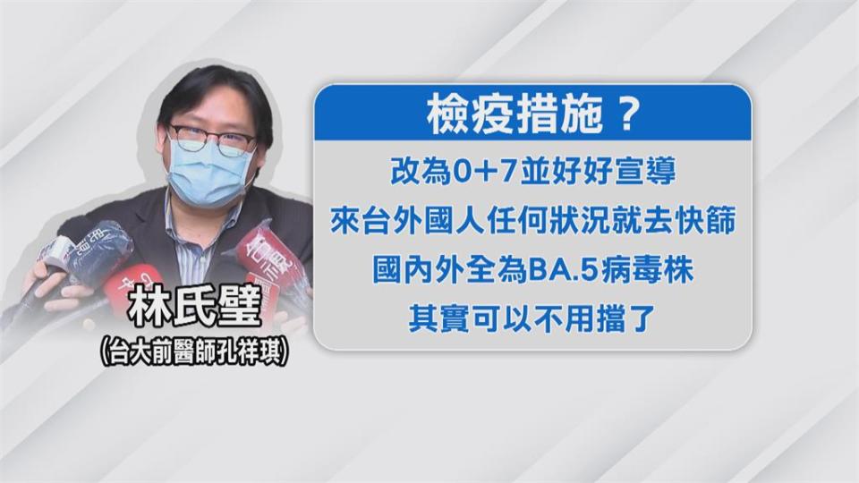 BA.5其實可以不用擋了？　前台大醫：現在就可開放0+7