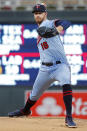 Minnesota Twins starting pitcher Bailey Ober throws to the Chicago White Sox in the first inning of a baseball game Tuesday, Sept. 27, 2022, in Minneapolis. (AP Photo/Bruce Kluckhohn)