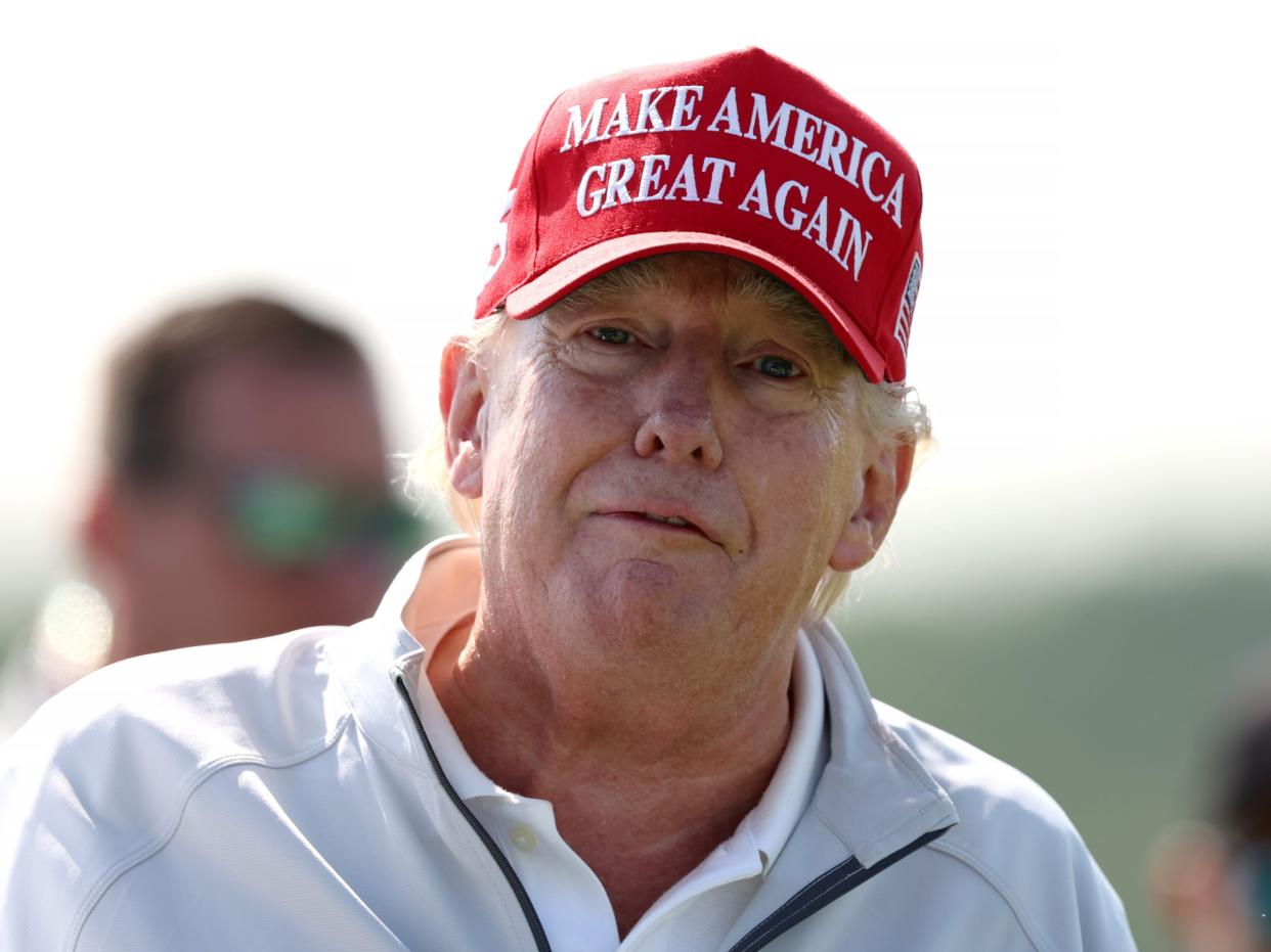 Former President Donald Trump at LIV Golf Invitation