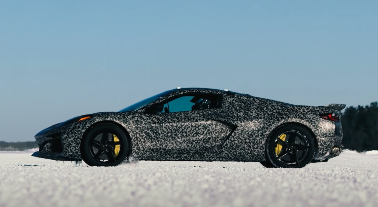 Chevrolet electric Corvette teaser image