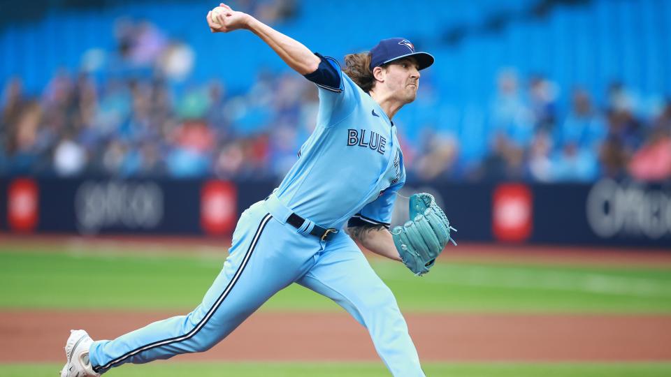 Blue Jays right-hander Kevin Gausman has been one of MLB's most impressive pitchers this year. (Vaughn Ridley/Getty Images)