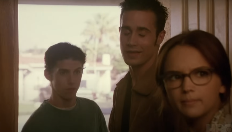 A young Milo with Freddie Prinze Jr. and Rachael Leigh Cook