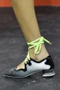 <p>Just when you thought you’d seen everything, Versace sent a loafer-platform hybrid down the runway. Dior’s Mary Jane-sneaker hybrid wasn’t far behind.<br><br></p>