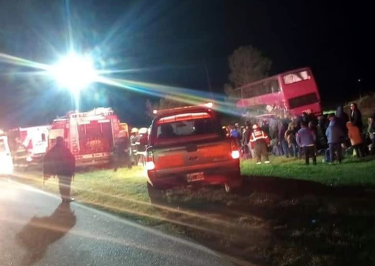 Siniestro vial entre un colectivo y un camión sobre RN34