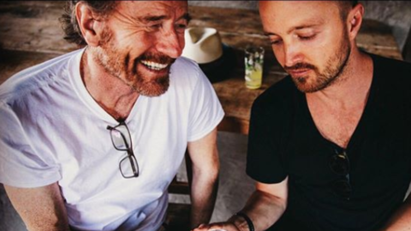 Aaron Paul and Bryan Cranston's drinks announcement annoys fans (Credit: Aaron Paul)