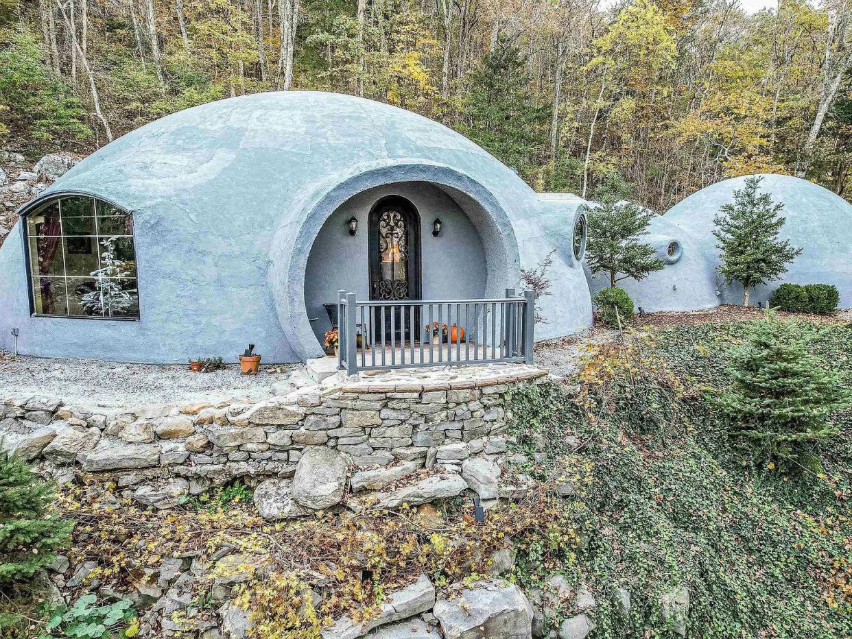 dome shaped house made of cement