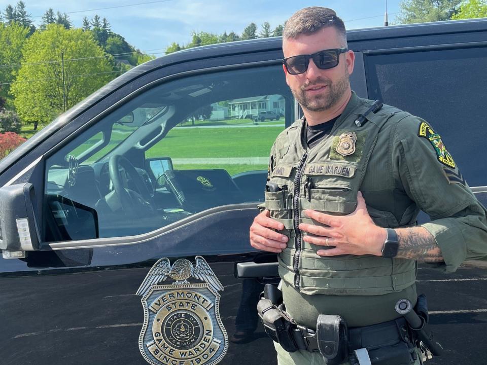 Vermont Fish and Wildlife Game Warden Jeremy Schmid says black bears are being pushed into smaller and smaller forested areas in Vermont. As seen on May 20, 2024.