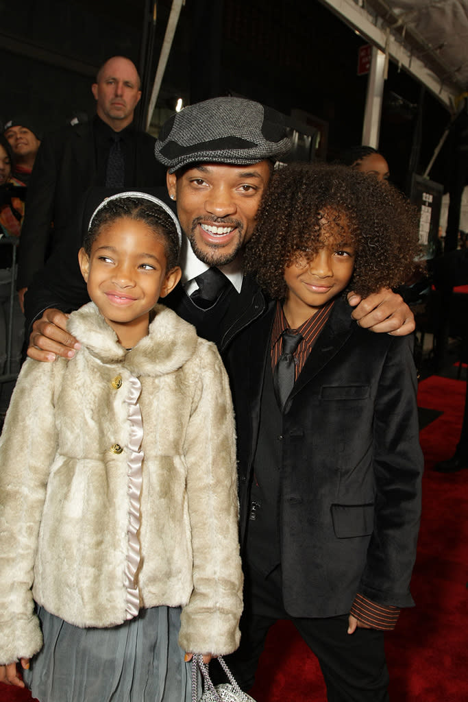 The Day the Earth Stood Still NY Premiere 2008 Willow Smith Will Smith Jaden Smith