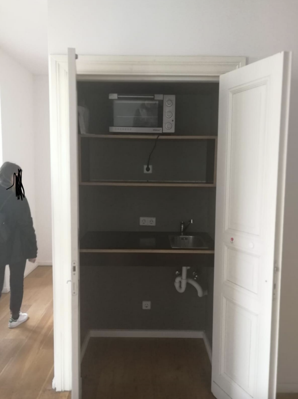 Kitchen in the closet