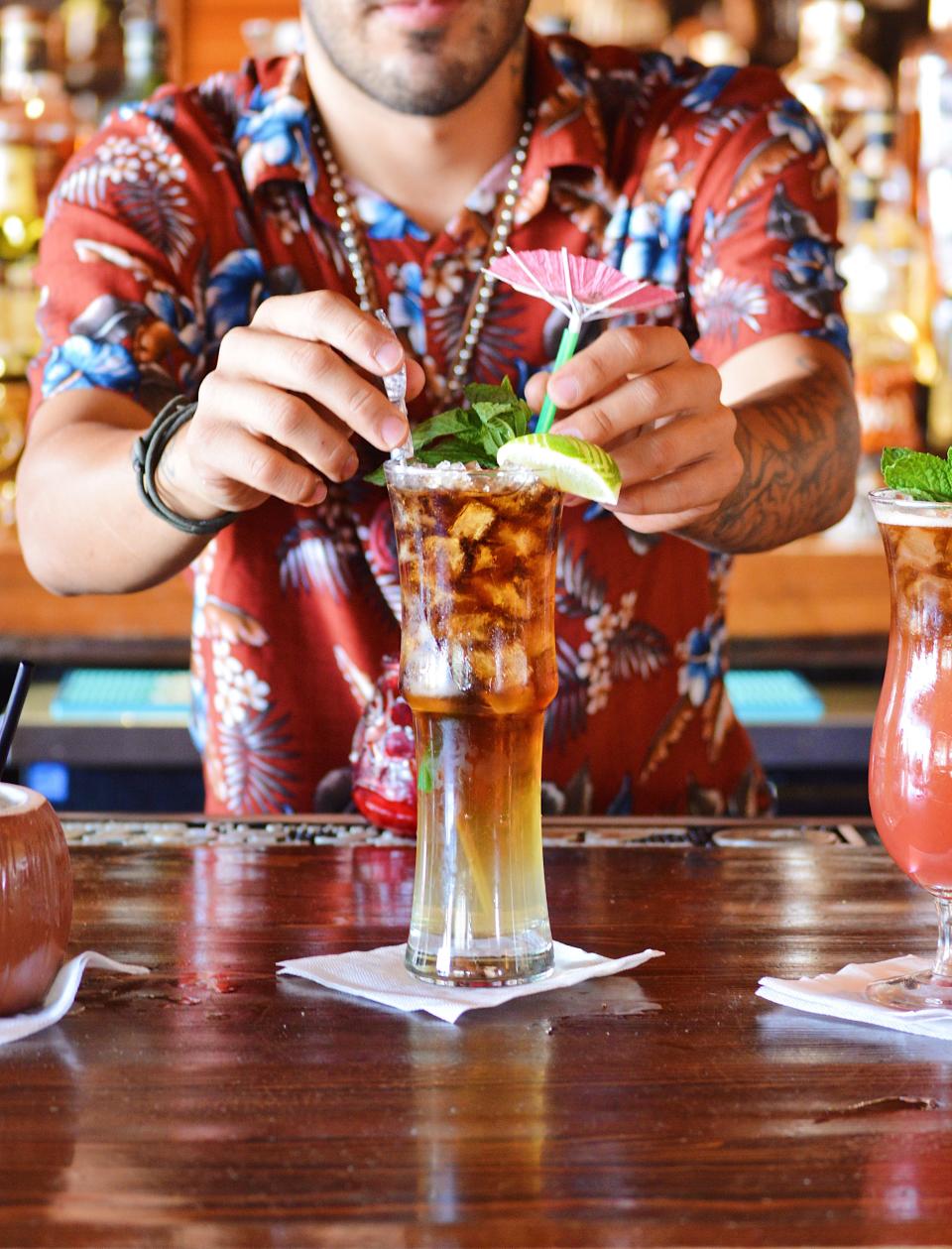 The Dark & Stormy at Hula's Modern Tiki.