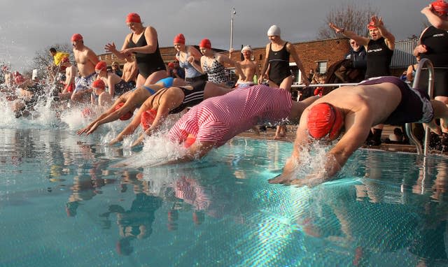 Outdoor swimming