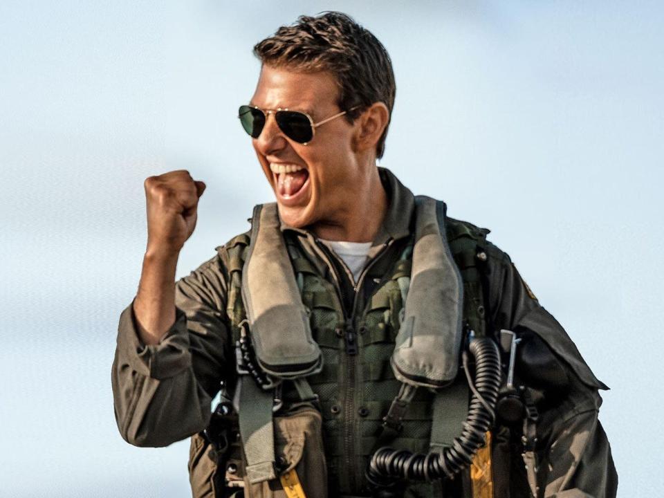 An image of Tom Cruise in "Top Gun: Maverick."