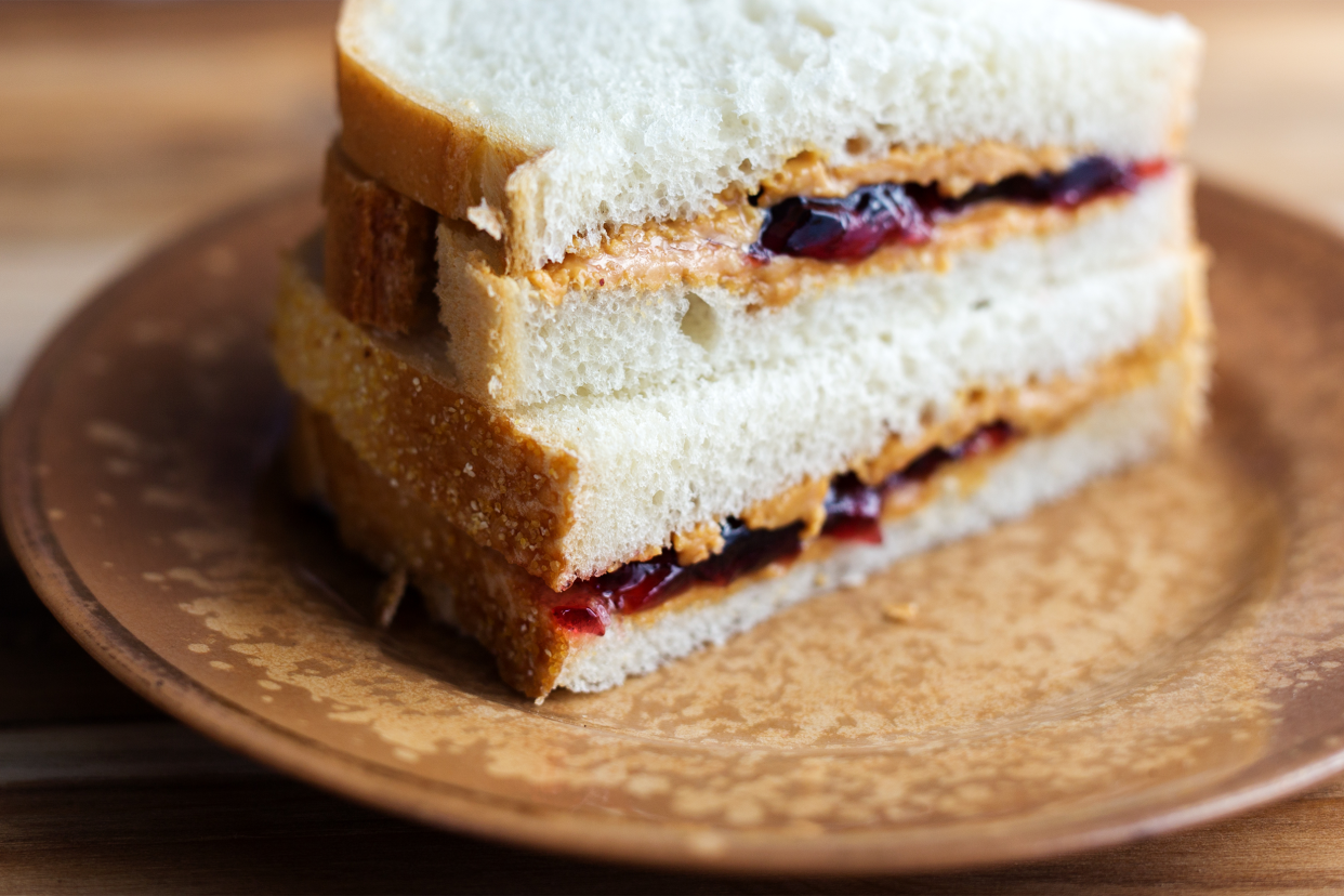 peanut butter and jelly sandwich