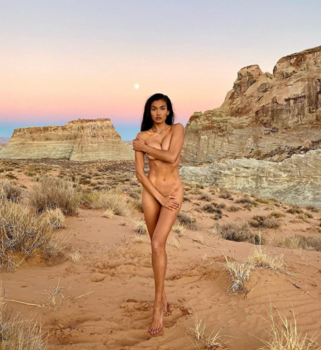 Model Kelly Gale Poses Nude For Tourist Snap 