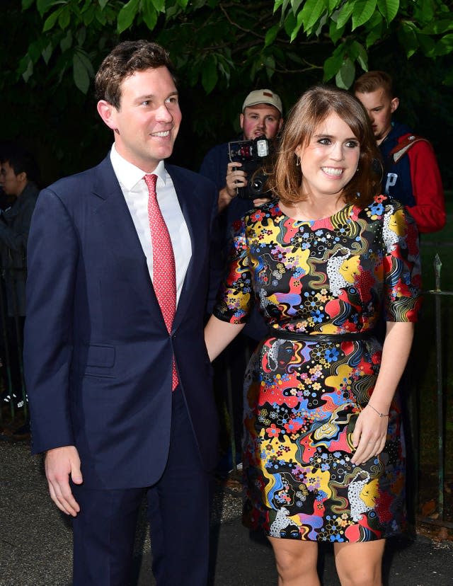 Jack Brooksbank and Princess Eugenie 