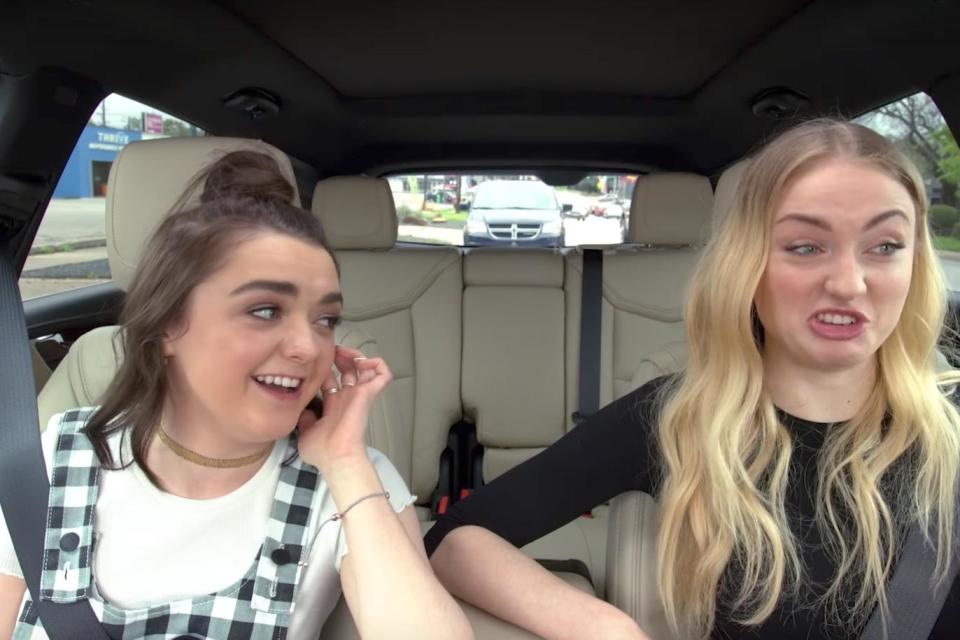 Game of Thrones: Sophie Turner and Maisie Williams roll out their Ned Stark impressions on Carpool Karaoke