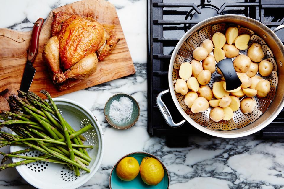 The best way to quit your take-out addiction? [Sign up for #cook90](http://www.epicurious.com/about/newsletter/signup/cook90) and pick up a pre-cooked chicken.