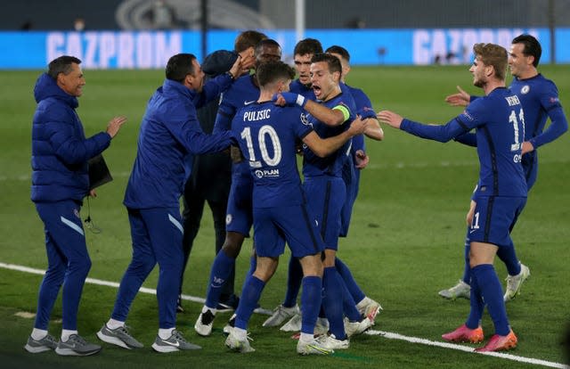 Chelsea celebrate a goal