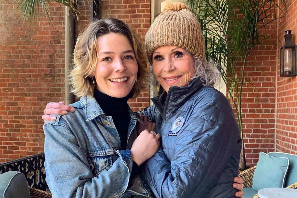 <p>Maggie Rogers/Instagram</p> Maggie Rogers and Jane Fonda in January