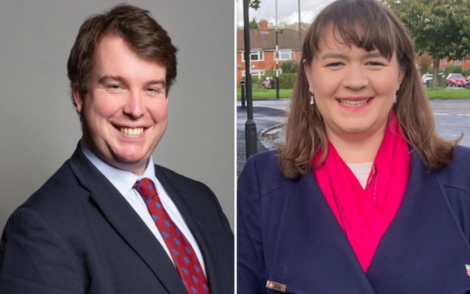 Tory candidates Craig Williams and Laura Saunders are no longer being backed by the party (ES Composite)