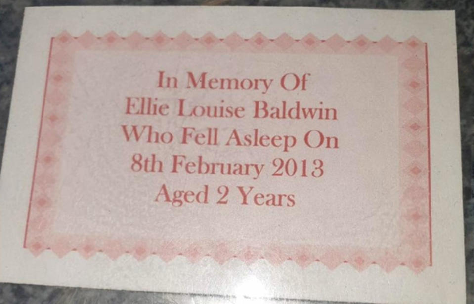 The toddler died in 2013 as a result of bronchial pneumonia. Source: Greater Manchester Police/Facebook