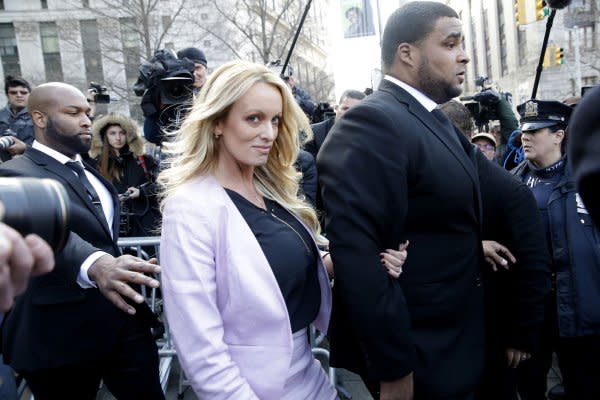 Trump faces charges connected to hush-money payments to porn star Stormy Daniels during the 2016 presidential election. File Photo by John Angelillo/UPI