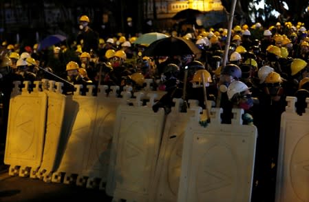 Anti-extradition bill protesters march in Hong Kong