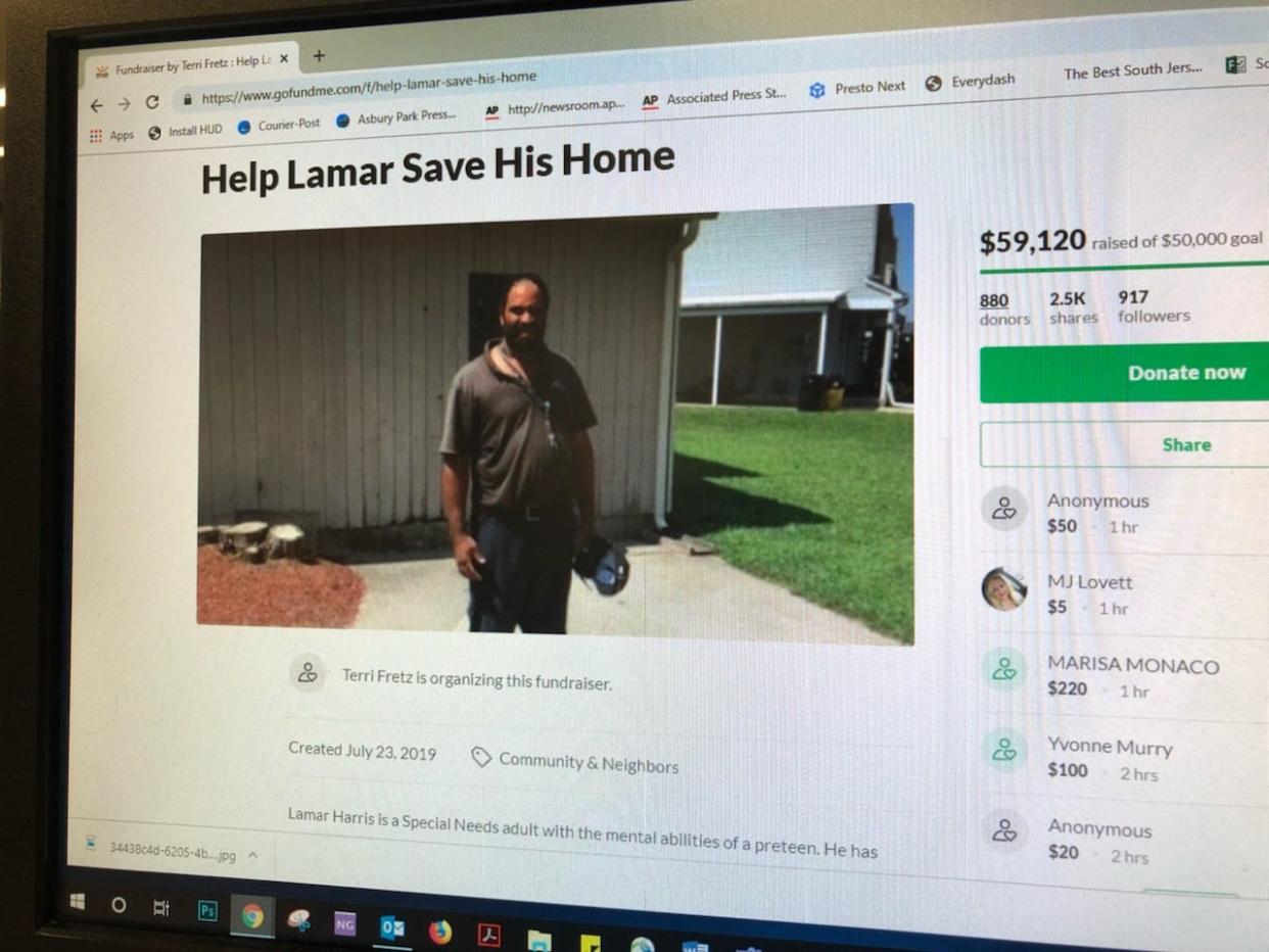 Lamar Harris of Gloucester Township can stay in his home, thanks to the kindness of his neighbors and church community, who raised more than $50,000 to pay back taxes.