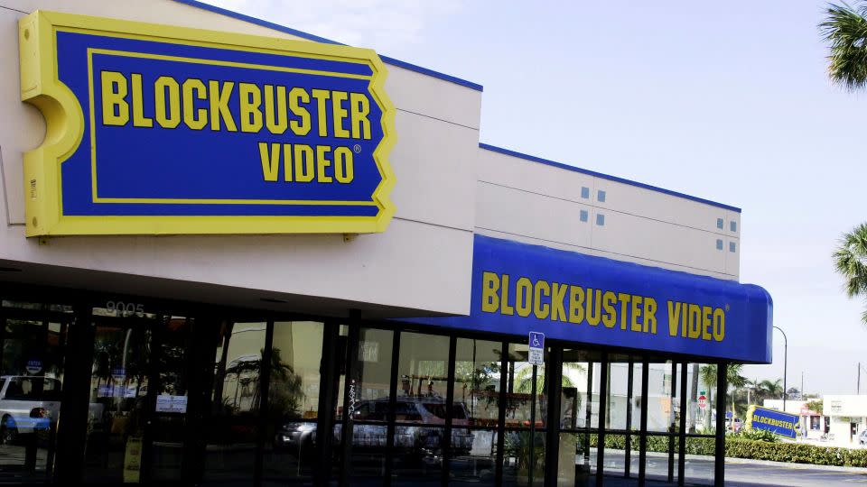 A Blockbuster video rental store in Miami, Florida in March 2005. - ROBERT SULLIVAN/AFP/Getty Images