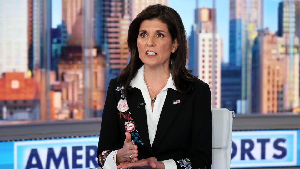 Nikki Haley at Fox News Channel Studios on Monday in New York. - Dia Dipasupil/Getty Images