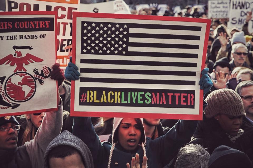 Thousands gather in Washington Square park in New York City on Saturday, Dec. 13, 2014. 