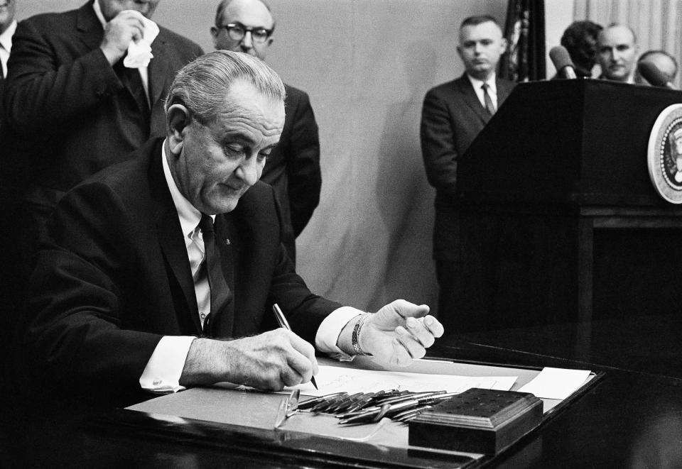 Lyndon B. Johnson brach den Vietnamkrieg vom Zaun. (Bild: AP Photo/Bob Schutz)