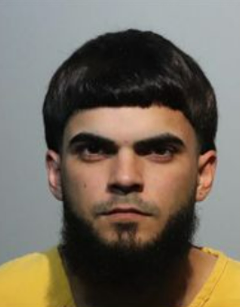 Giovany Joel Crespo Hernandez was arrested after he turned himself in on Monday on drug-related charges. He is believed to be the last person Aguasvivas spoke to before she was killed, police say (Seminole County Sheriff’s Office)